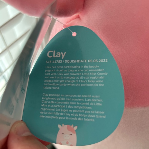 Clay 16” Cow Squishmallow - BNWT - Picture 6 of 6
